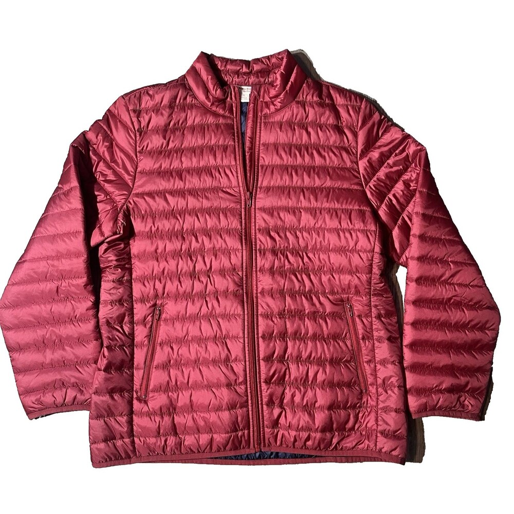 Brooks Brothers Red Fleece Womens XL Thermore Insulation Puffer Jacket Full Zip
